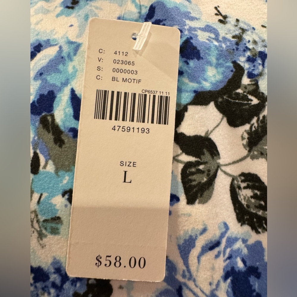 Floral Anthropologie Crewneck Crop Top (Women’s L) - Picture 3 of 5